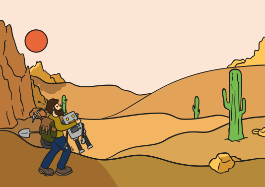 automated gold mining, morning